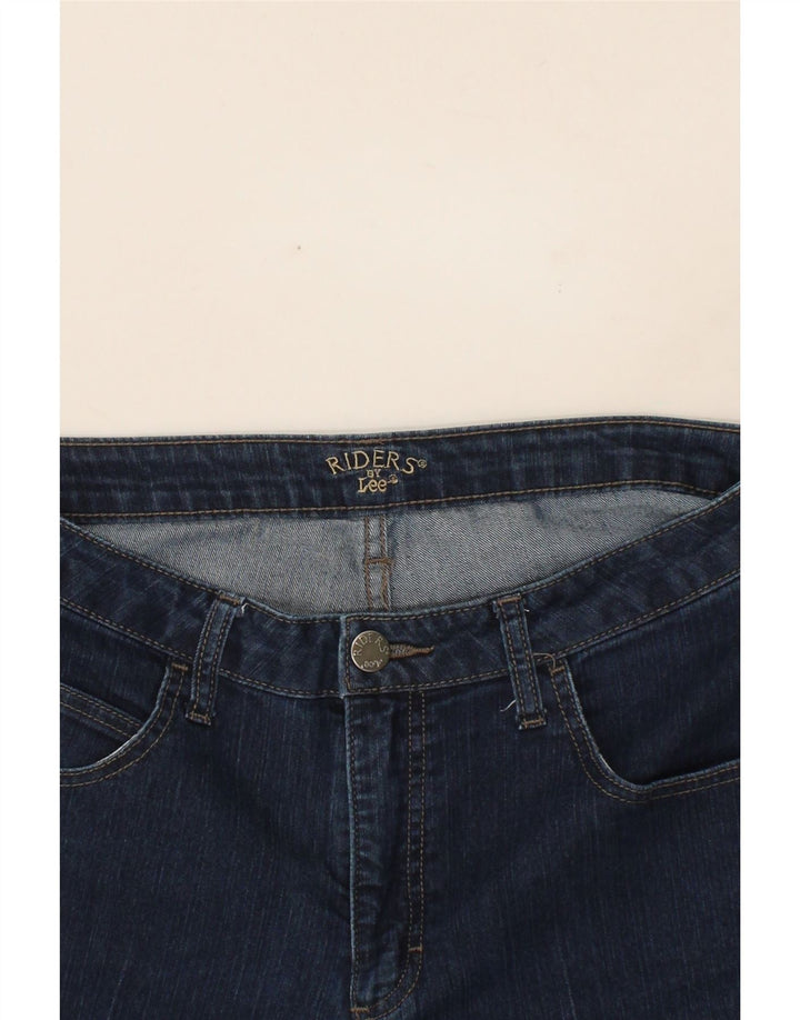 LEE Womens Riders Mid Rise Denim Shorts W32 Large Navy Blue Vintage Lee and Second-Hand Lee from Messina Hembry 