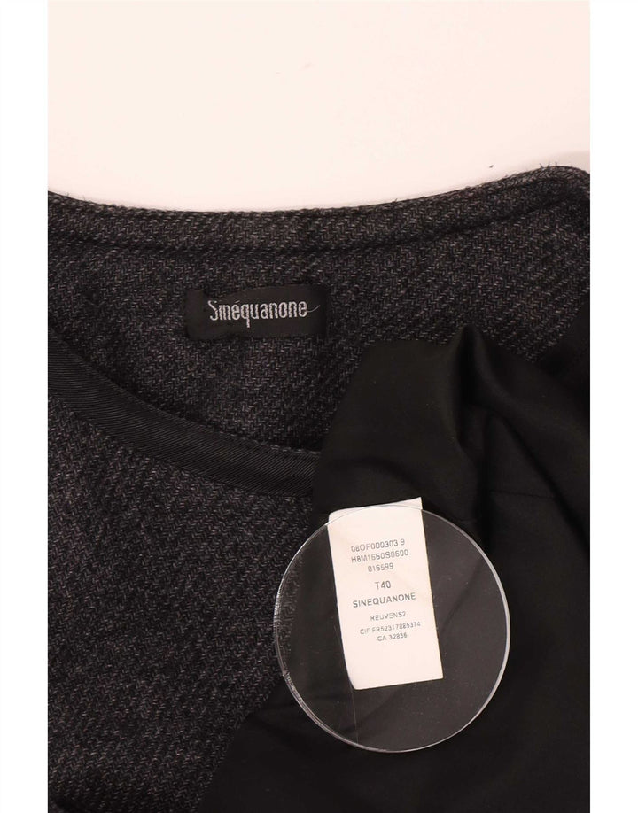 Cappotto aperto da donna Sinequanone EU 40 Lana vergine grigio medio