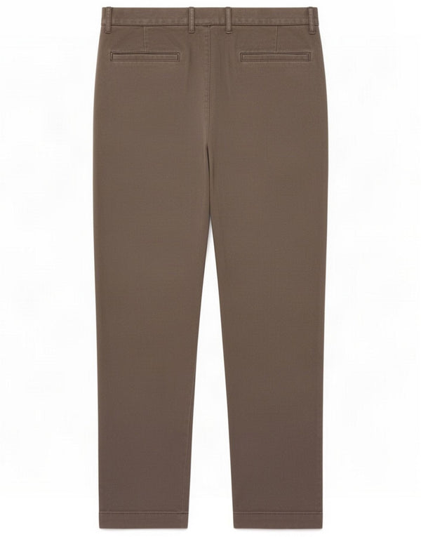 J. Pantaloni chino dritti Flex da uomo Crew W34 L32 Marrone Cotone