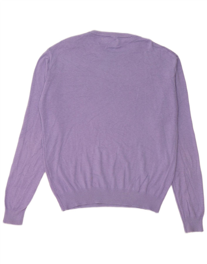 Penguin Uomo Girocollo Maglione Maglione Grande Viola