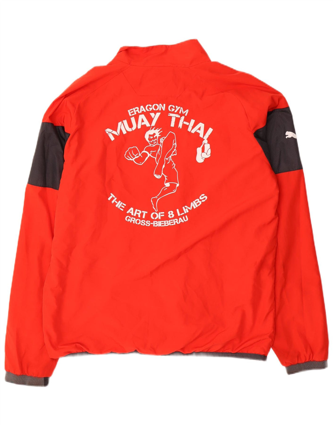 Puma Giacca da tuta grafica da uomo, grande, rossa, color block, sportiva