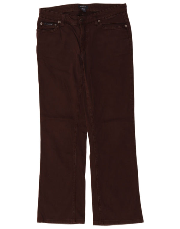 Pantaloni casual bootcut da donna GANT W28 L29 cotone marrone