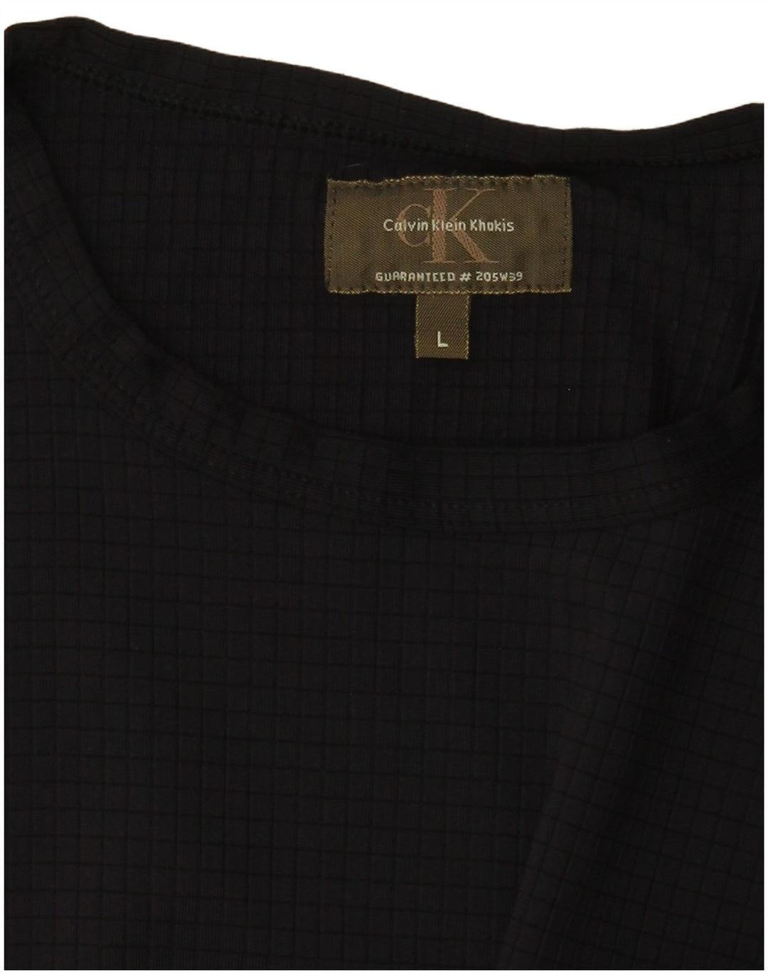 Maglietta kaki da donna Calvin Klein Top UK 14 grande nera