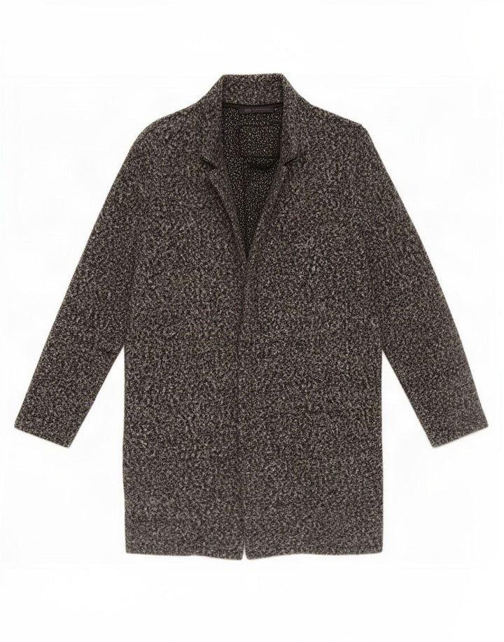 Soprabito da donna Marks & Spencer UK 8 piccolo poliestere screziato grigio