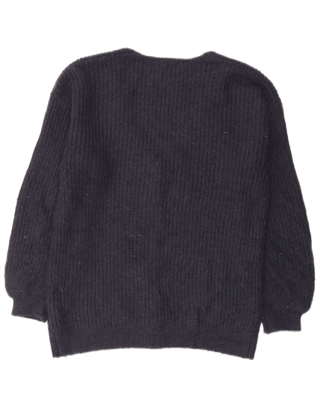 Maglione cardigan oversize da donna Marks & Spencer UK 10 piccolo blu navy