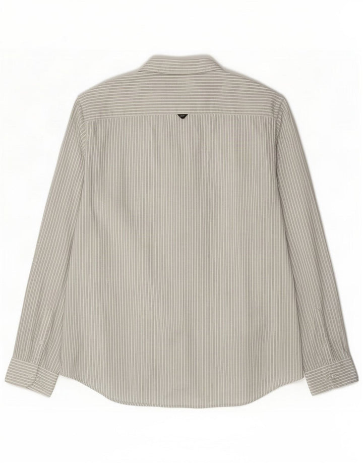 Camicia da uomo Superdry 3XL Cotone a righe grigie