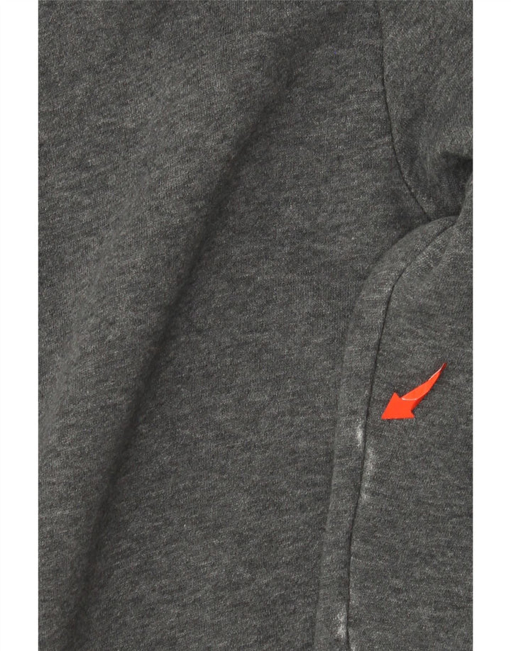 Maglione con cappuccio da uomo ADIDAS grande in cotone grigio