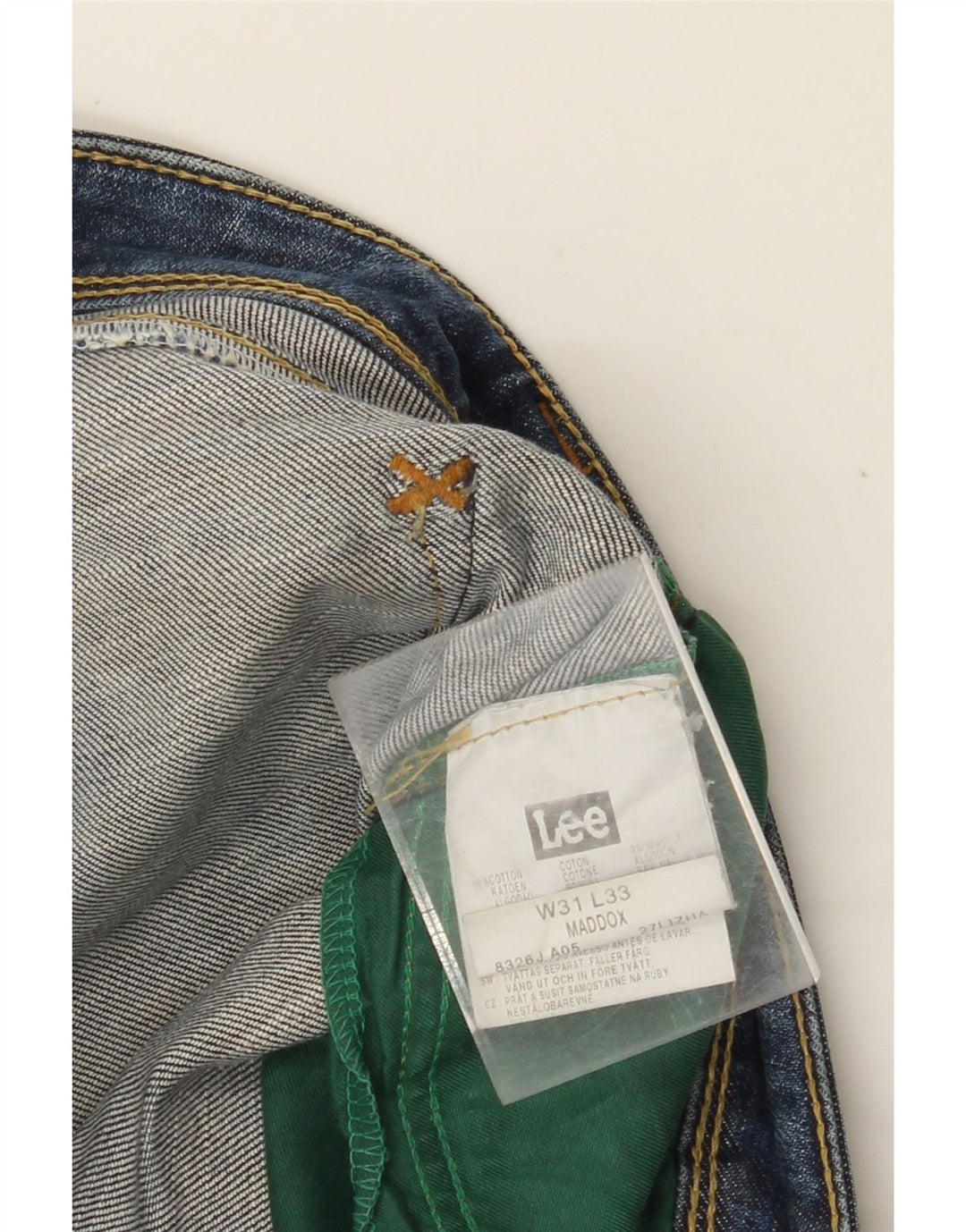 Jeans dritti Maddox da donna LEE W31 L33 in cotone blu