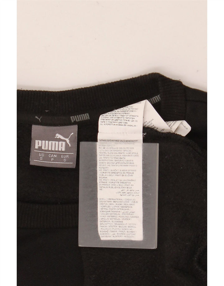 Felpa da uomo Puma Maglione piccolo cotone nero