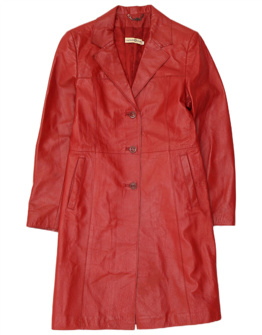 Cappotto in Pelle Donna Rachele@Asati IT 46 Large Rosso