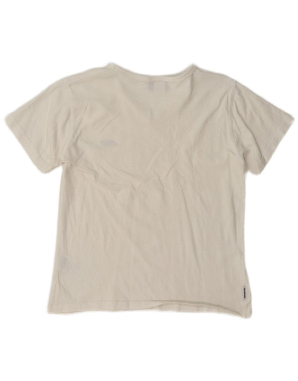 T-shirt Reebok da donna Top UK 14 grande cotone bianco
