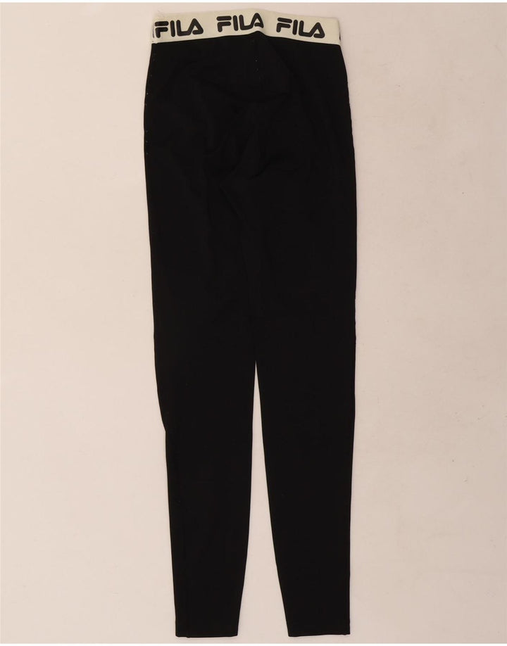 Leggings grafici da donna Fila UK 4 XS Poliestere color block nero
