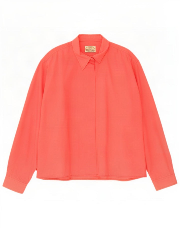 Camicia vintage da donna UK 18 XL Rossa