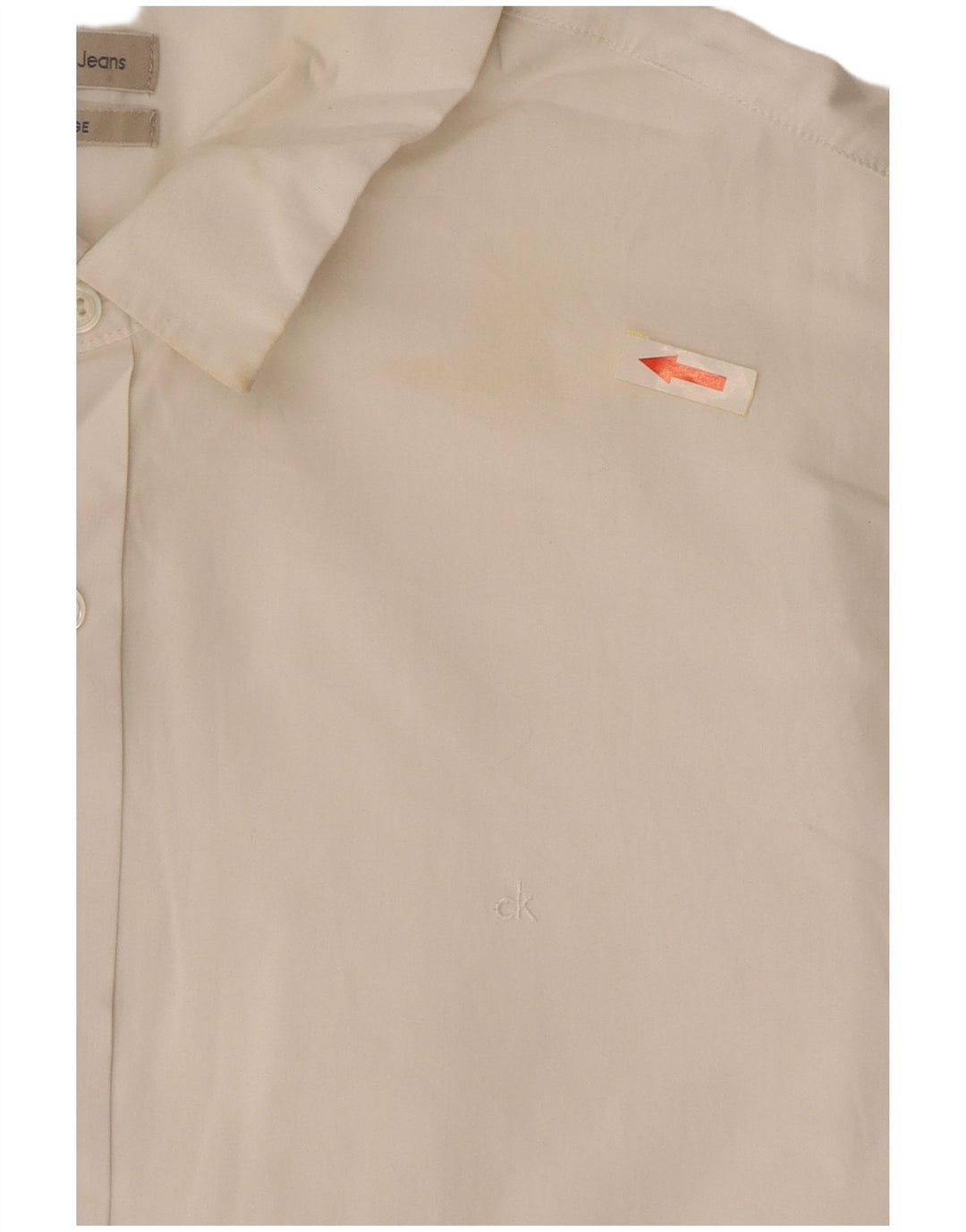 Camicia da uomo Calvin Klein Jeans XL in cotone bianco