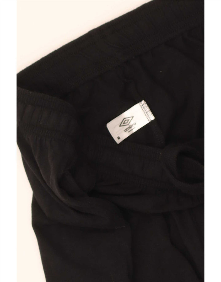 Pantaloncini sportivi regolari con grafica Umbro da uomo in cotone nero medio
