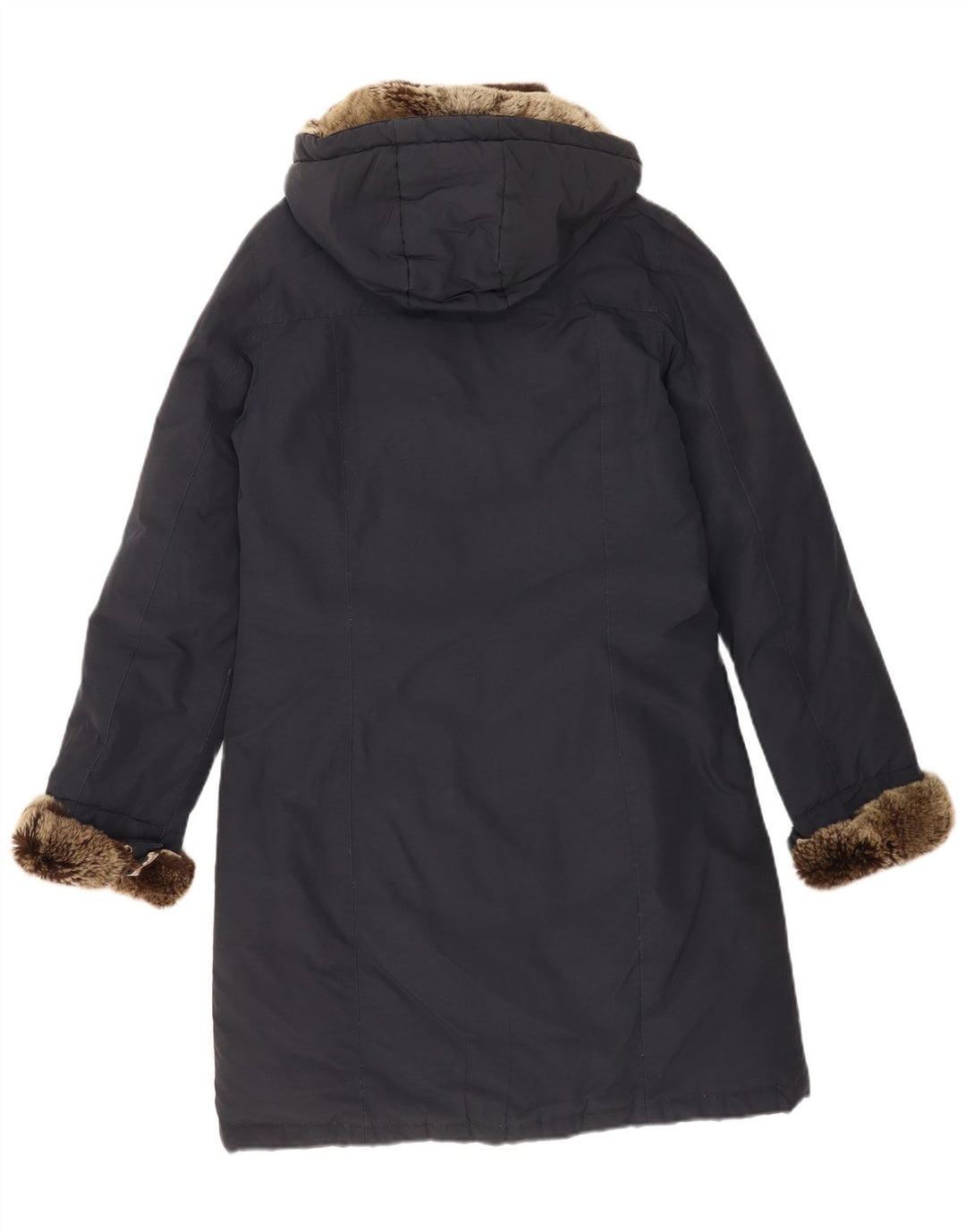 Cappotto imbottito con cappuccio da uomo Woolrich UK 38 Cotone medio blu navy
