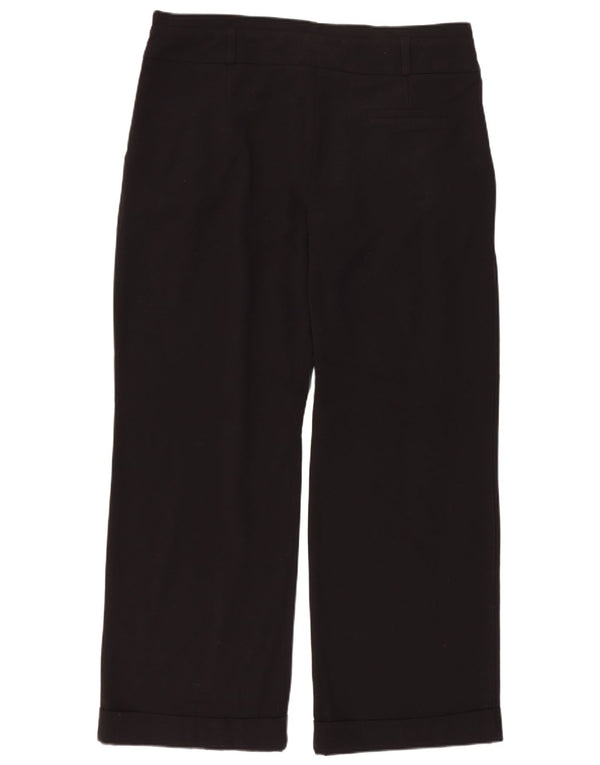 Pantaloni corti da donna Topshop con pegged UK 14 Large W32 L27 poliestere nero