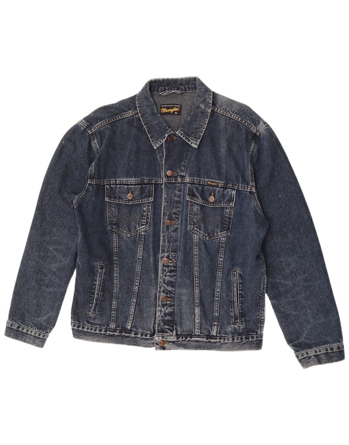 Giacca di jeans da uomo Wrangler UK 42 XL cotone blu