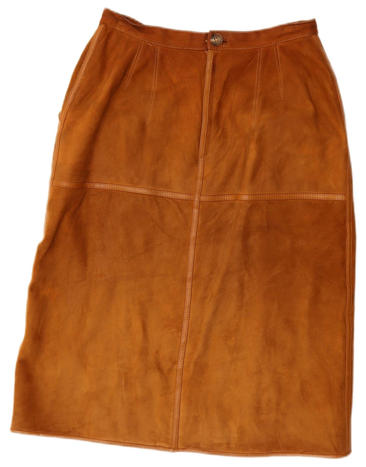 Gonna Lesy Donna in Pelle Scamosciata IT 46 Large W27 Pelle Marrone
