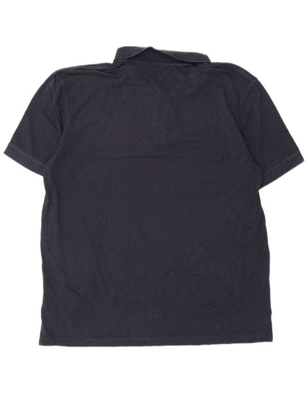 Polo da uomo vestibilità regolare Tommy Hilfiger 2XL cotone color block blu navy