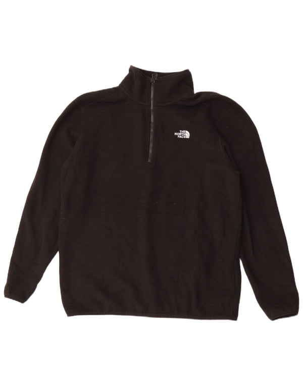 Maglione in pile da uomo con zip e collo The North Face XL poliestere nero