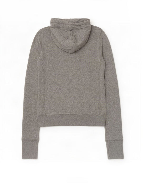 Maglione con cappuccio grafico da donna Abercrombie & Fitch UK 6 XS Cotone grigio