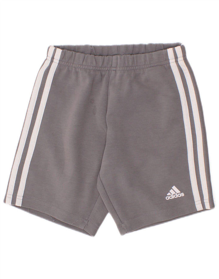 Pantaloncini sportivi Adidas da bambino 5-6 anni in cotone grigio
