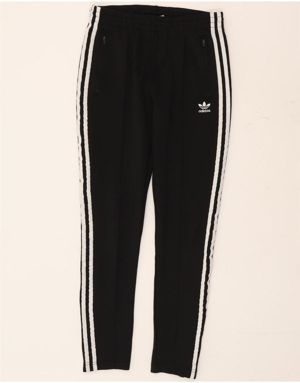Pantaloni della tuta da donna Adidas UK 8 Small Black Colourblock Cotton