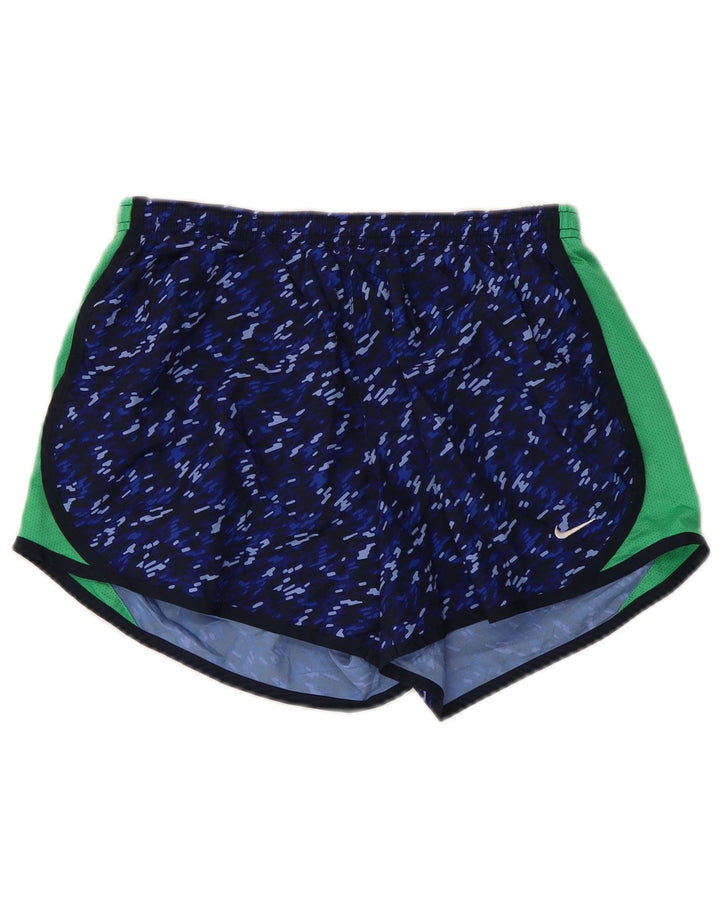 Pantaloncini sportivi NIKE da donna Dri Fit UK 18 XL Poliestere color block blu navy