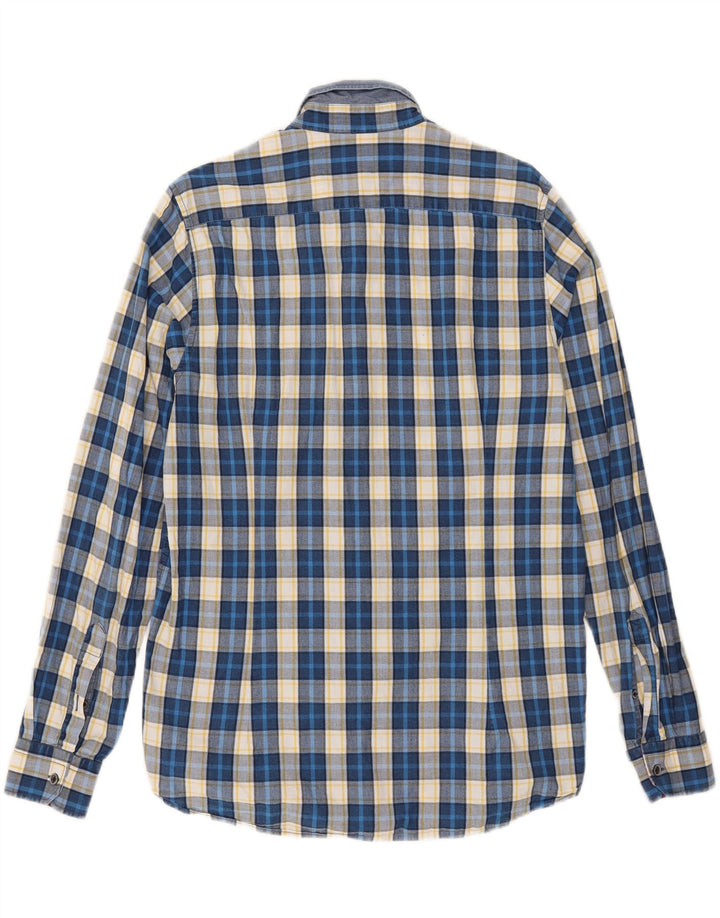 TED BAKER Mens Shirt Size 4 Large Blue Check Vintage Ted Baker and Second-Hand Ted Baker from Messina Hembry 