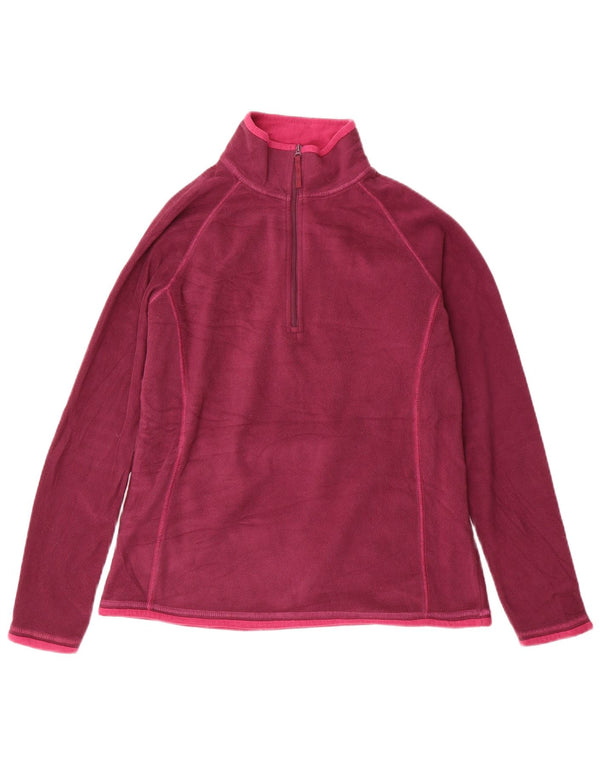 Maglione in pile da donna con collo e zip Mountain Warehouse UK 12 Viola medio
