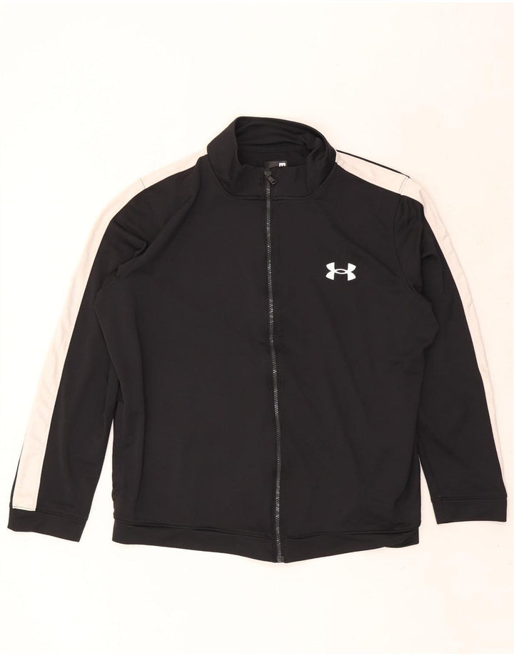 Giacca da tuta da uomo Under Armour 2XL Poliestere color block nero