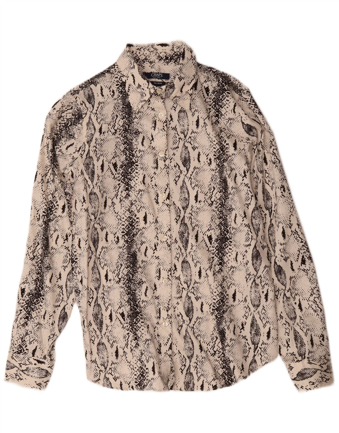Camicia da donna Chaps UK 14 Cotone con stampa animalier beige medio