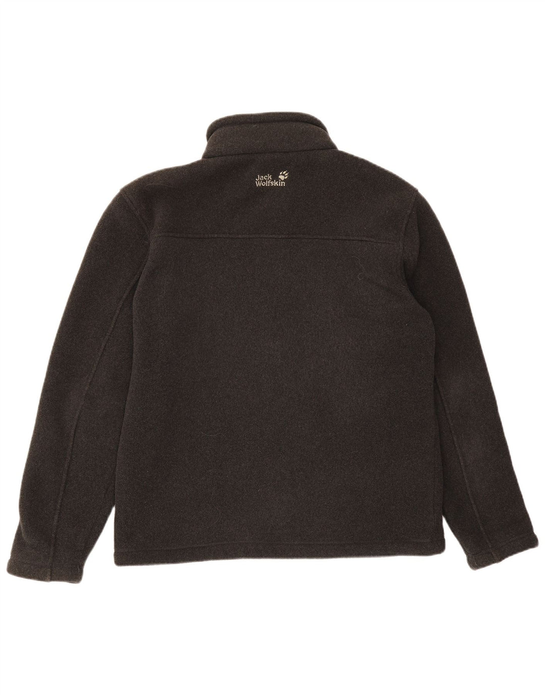 JACK WOLFSKIN Giacca in pile da uomo UK 40/42 Large Grigio Poliestere