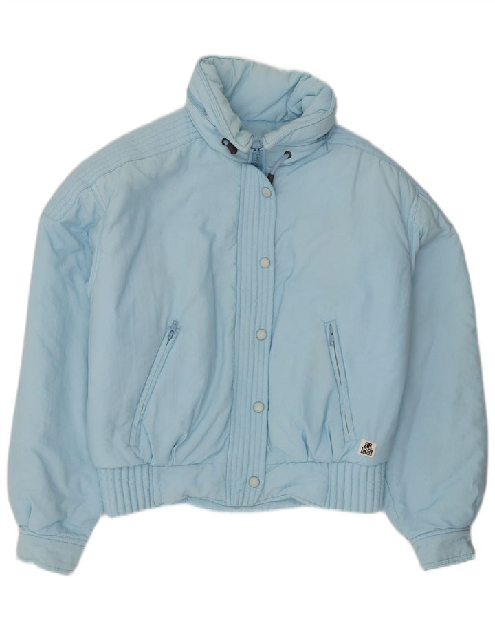 Giacca imbottita oversize con cappuccio da donna Cerruti 1881 UK 8 piccola blu