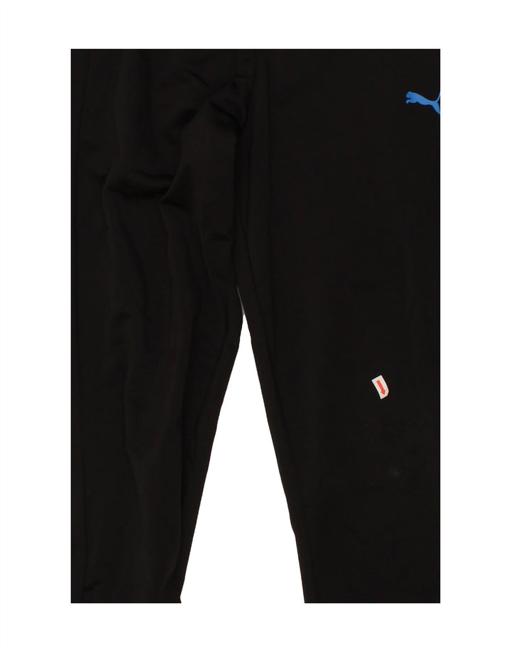 PUMA Boys Tracksuit Trousers 11-12 Years Black Polyester Vintage Puma and Second-Hand Puma from Messina Hembry 