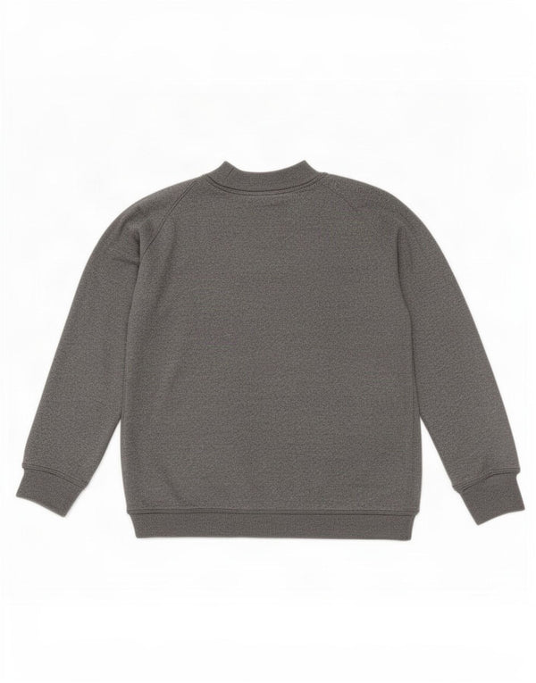 Felpa oversize grafica da donna Zara UK 10 piccola grigia