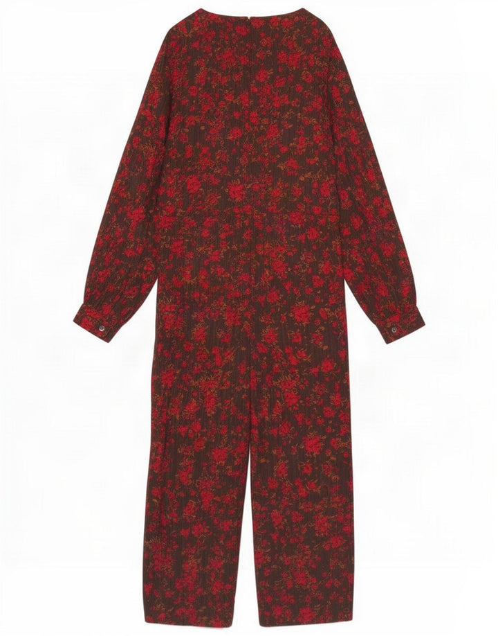 Minimum Tuta oversize da donna EU 36 Piccola viscosa floreale marrone