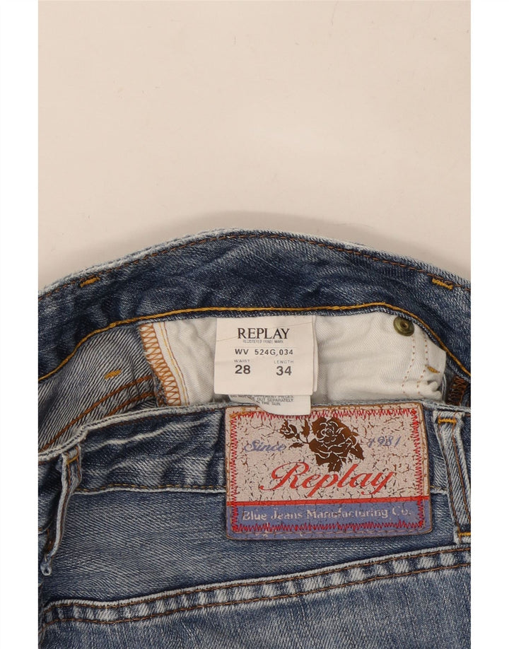 REPLAY Jeans dritti da donna W28 L30 cotone blu