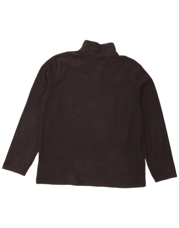 Maglione in pile da uomo con collo con zip Mountain Warehouse XL poliestere nero