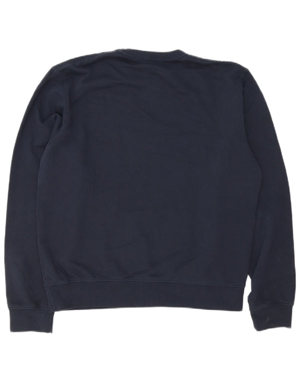 Felpa oversize da donna Zara, maglione UK 14, cotone blu navy medio