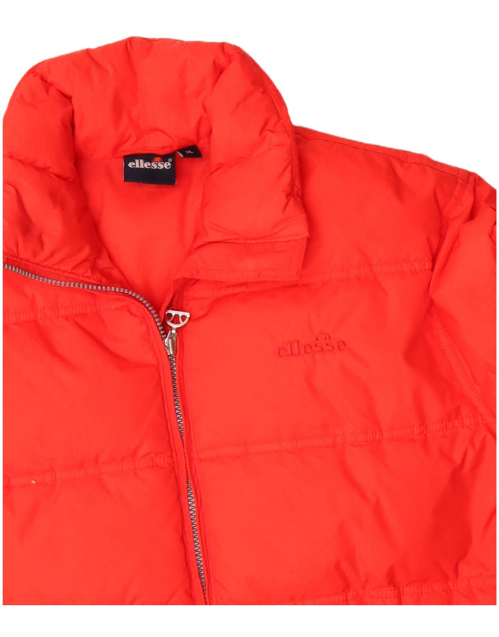 Giacca imbottita da donna Ellesse UK 18 XL arancione poliammide