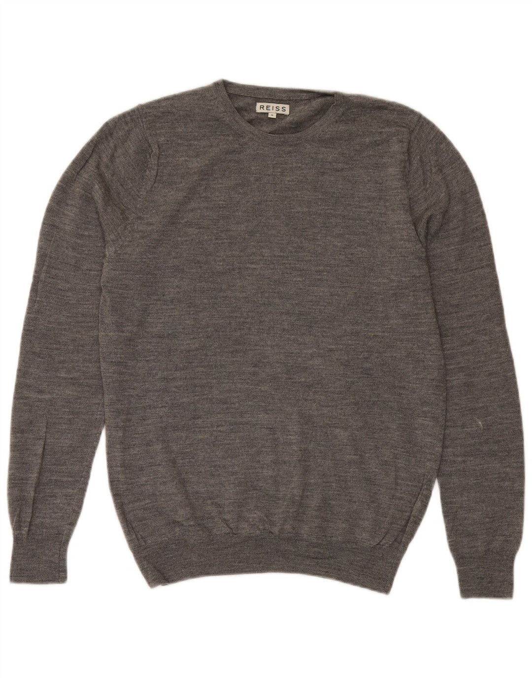 Maglione maglione girocollo da uomo Reiss grigio medio chiazzato