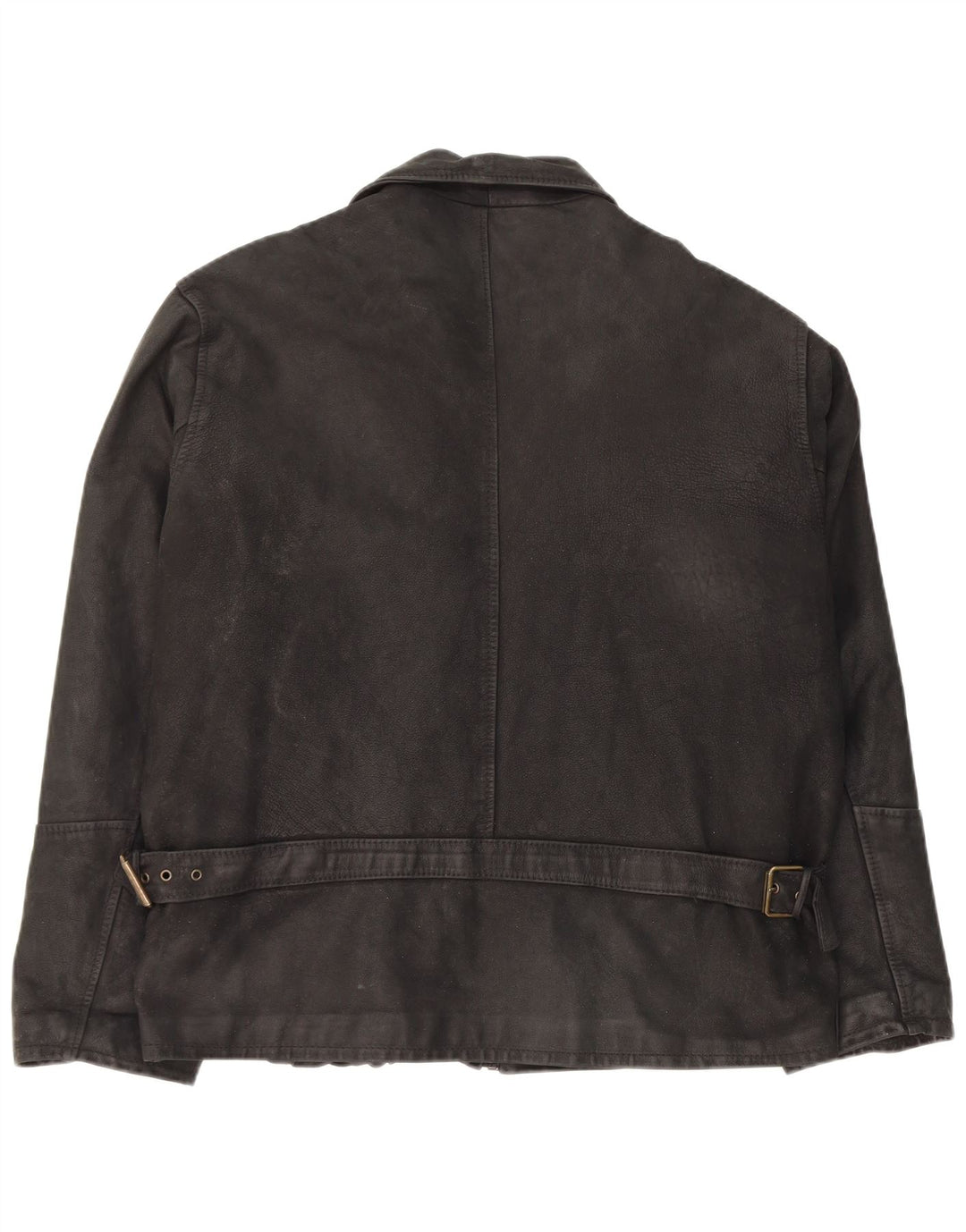 Giacca in pelle vintage da uomo UK 42 XL in pelle nera