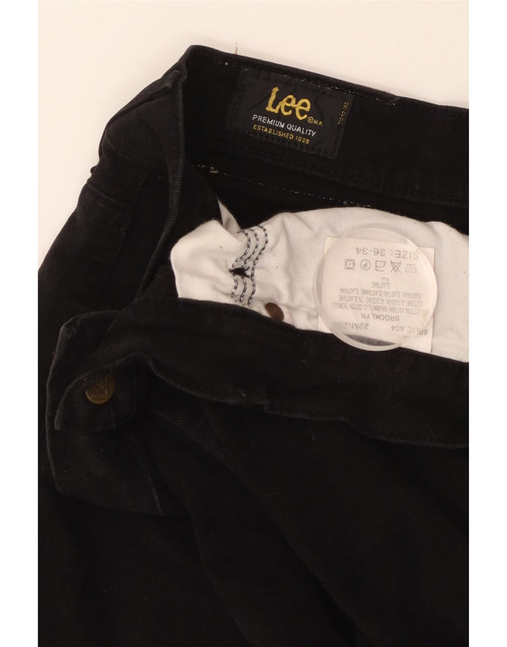 Jeans dritti Lee Brooklyn da uomo W36 L28 cotone nero
