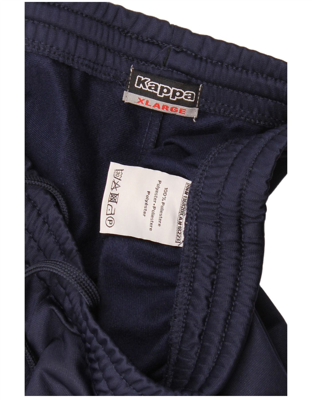 Pantaloni da tuta da uomo Kappa XL in poliestere blu navy