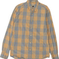 J. CREW Mens Slim Shirt Medium Yellow Check Cotton Vintage J. Crew and Second-Hand J. Crew from Messina Hembry 