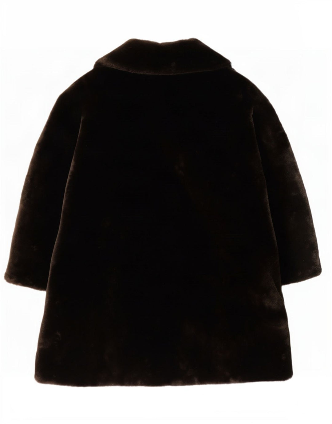 Soprabito da donna in pelliccia sintetica Marks & Spencer UK 14 grande poliacrilico marrone