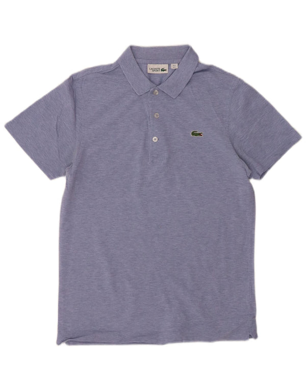 LACOSTE Mens Polo Shirt Size 3 Small Blue Cotton