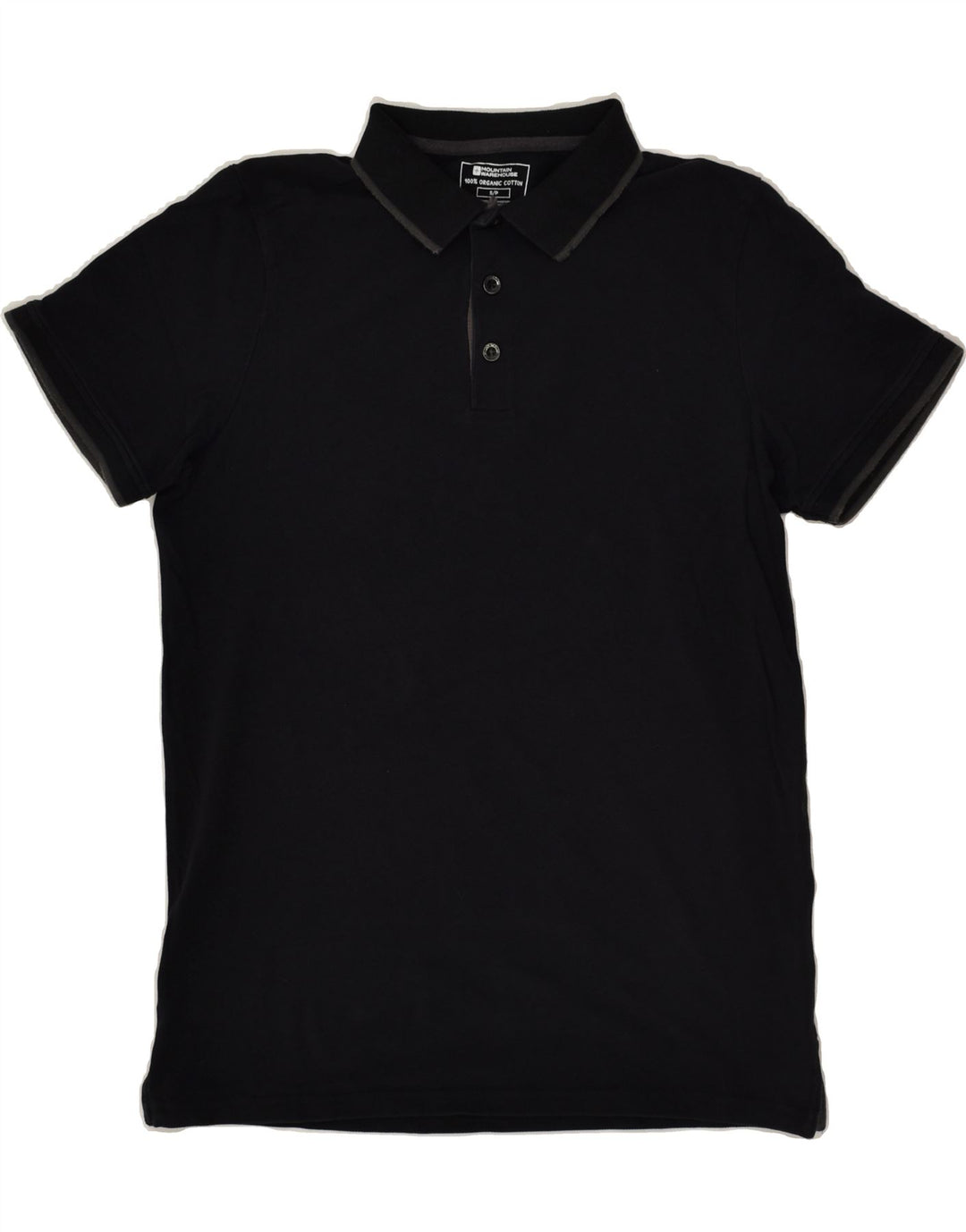 MOUNTAIN WAREHOUSE Polo da uomo piccola in cotone nero